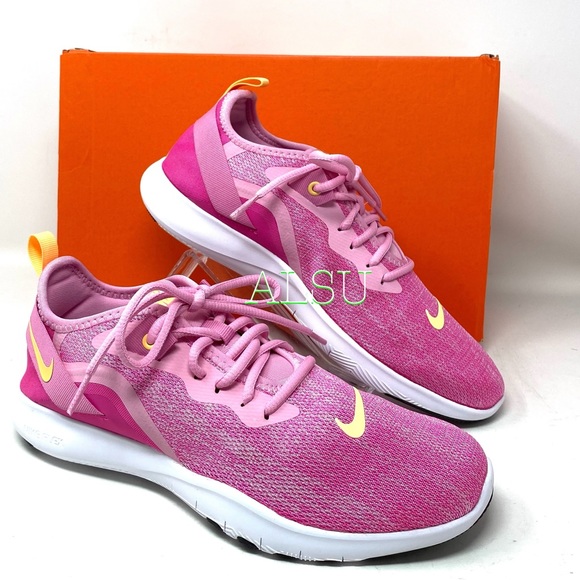 🌸Sale🌸 Nike Flex Trainer 9 Pink Rise Canvas Women Sneaker Size 7.5 AQ7491 600 - Picture 8 of 10